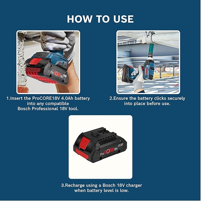 Bosch ProCORE 18V 4.0Ah Battery Pack - Tools Warehouse