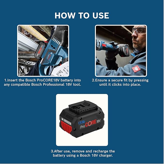 Bosch ProCORE 18V 8.0Ah Battery Pack - Tools Warehouse