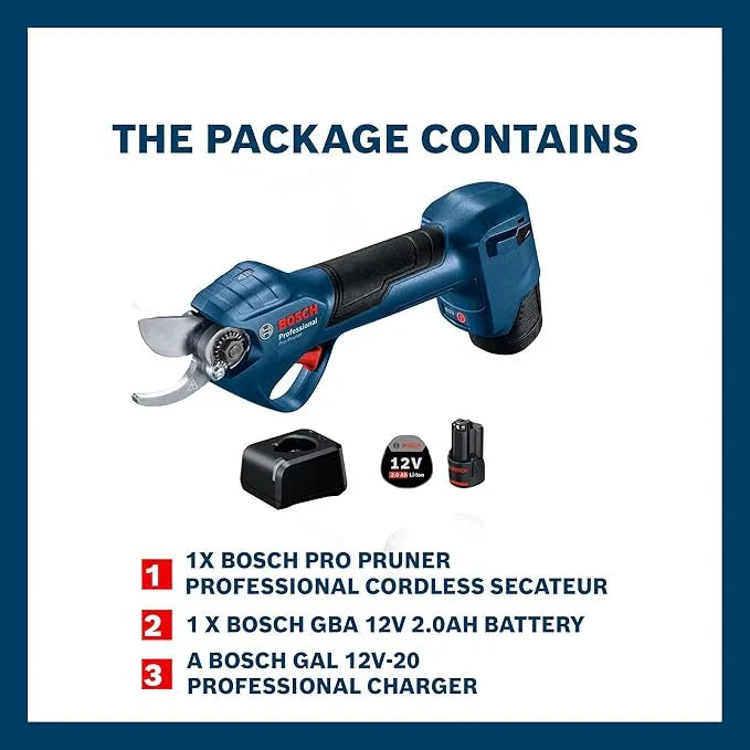 Bosch Pro Pruner 12V Cordless Secateur + Battery - Tools Warehouse