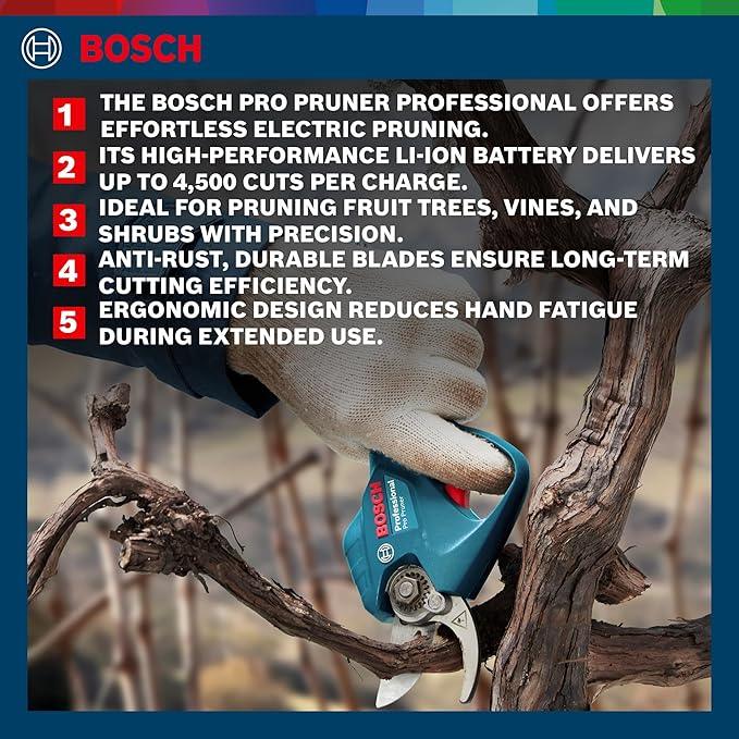 Bosch Pro Pruner 12V Cordless Secateur + Battery - Tools Warehouse