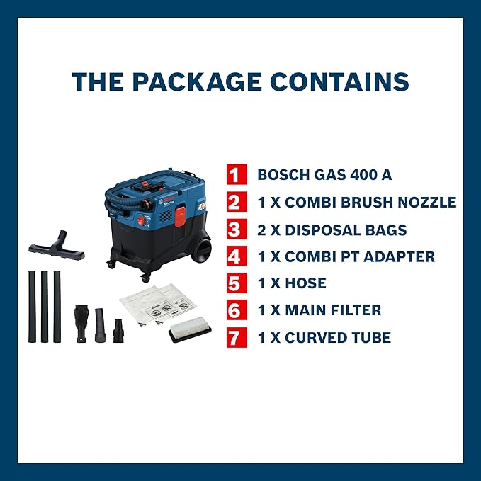 Bosch Professional GAS 400 Industrial Vacuum - Tools Warehouse