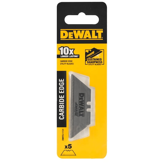 DeWalt 61mm Tungsten Carbide Utility Blades 5Pc