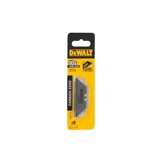 DeWalt 61mm Tungsten Carbide Utility Blades 5Pc
