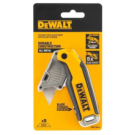DeWalt 61mm Folding Fixed‑Blade Knife 5 Blades