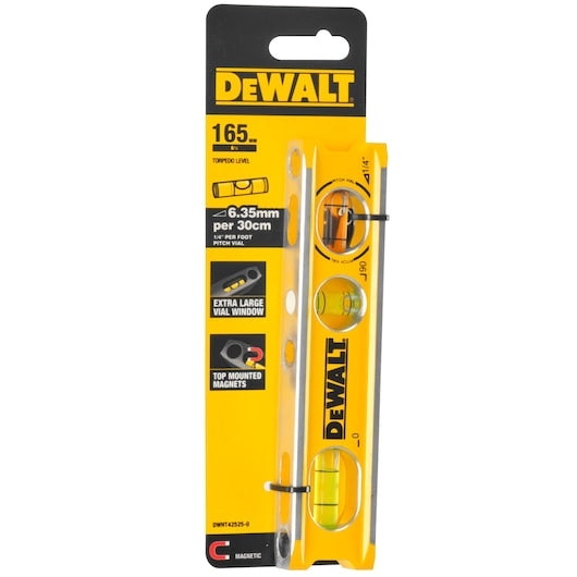 DeWalt 165mm Billet Torpedo Spirit Level