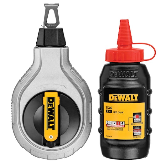 DeWalt 30m Chalk Reel with Red Chalk