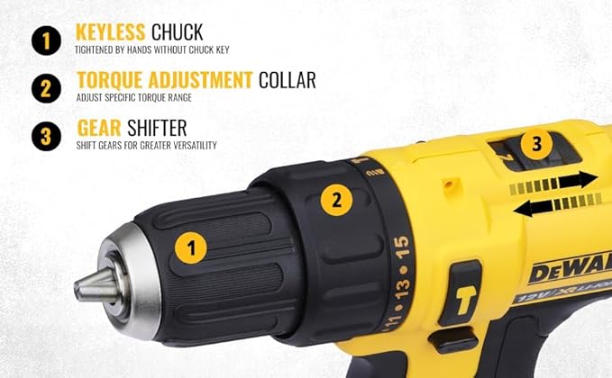 DeWalt DCD716D2 10.8V XR 10mm Cordless Hammer Drill