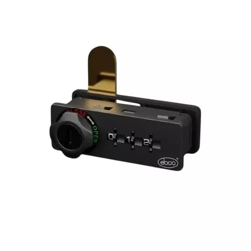 Ebco 3-Digit Combination Lock Wood Left