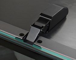 Ebco Aluminium Profile 3D Hinge Linear Plate Plastic Titanium Cover – (Set of 2)