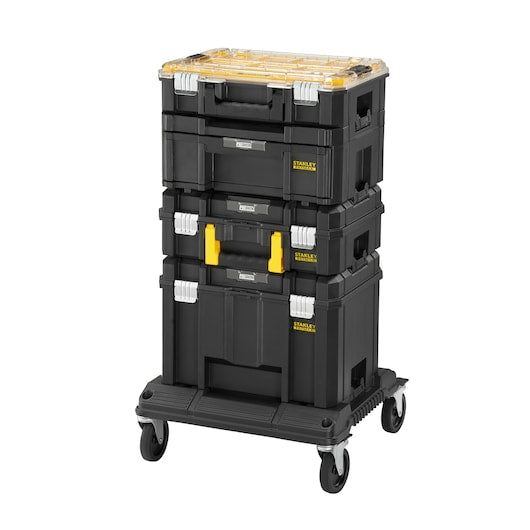 Stanley 21 inch FATMAX Pro Stack Tool Tower high capacity modular tool storage system engineered for enterprise grade mobility