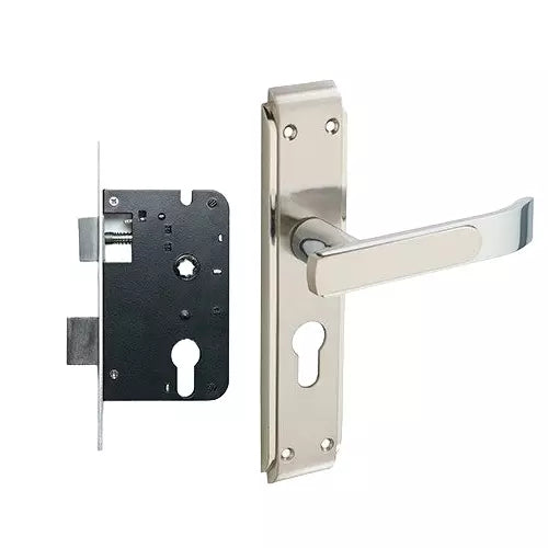 GLORIA 200mm Door Handle Set 2C with Victor Cylinder – Antique Brass (3129)