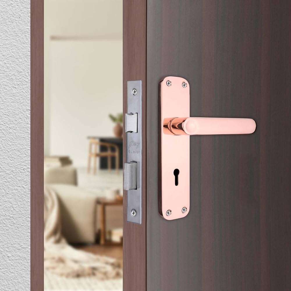 Godrej BM 10 175 mm Door Handle Set 2C Rose Gold (5633)