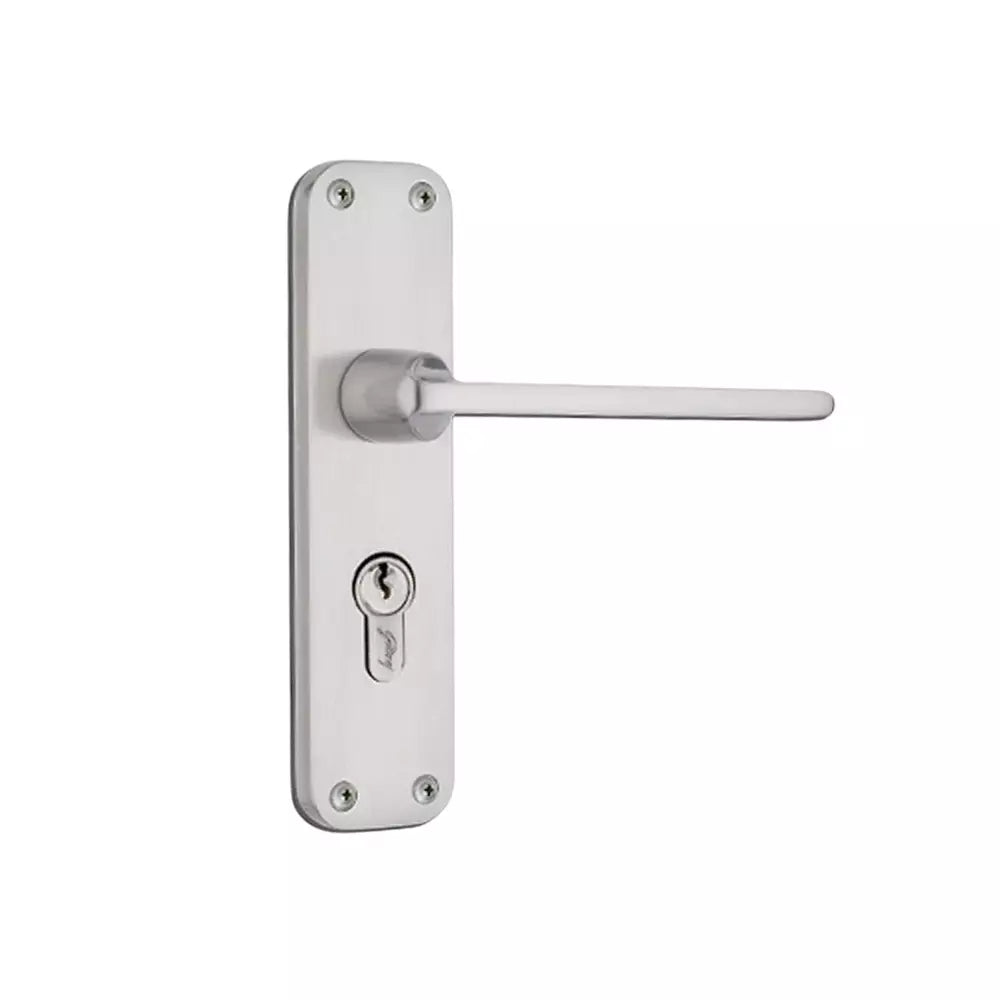 Godrej BM10 175mm Door Handle Set 2C Satin Steel