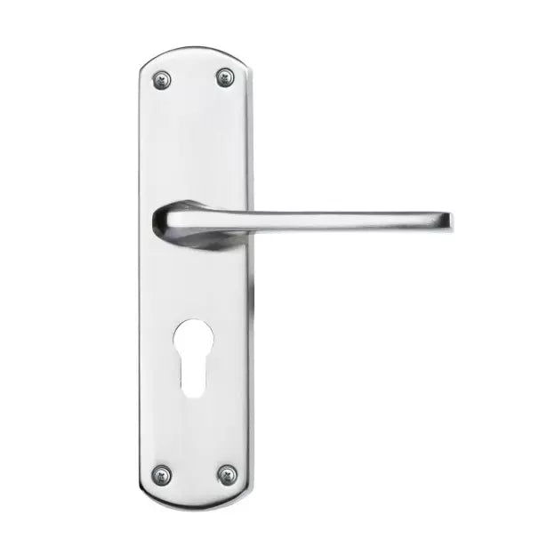 Godrej EM01 200mm Door Handle Set 2C Satin Steel