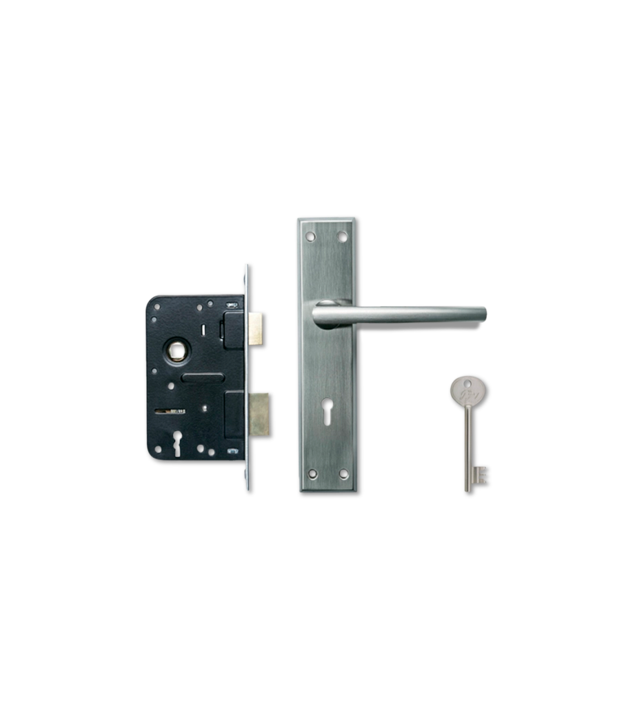 Godrej Matiz 230mm Door Handle Set 1CK Satin Steel