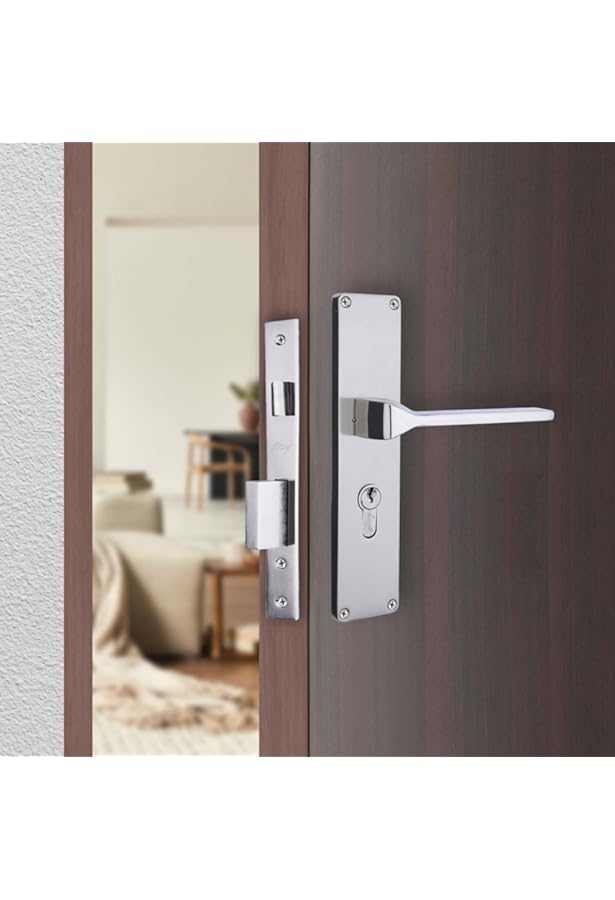 Godrej NEH 06 200 mm Door Handle Set 1CK - Satin Steel