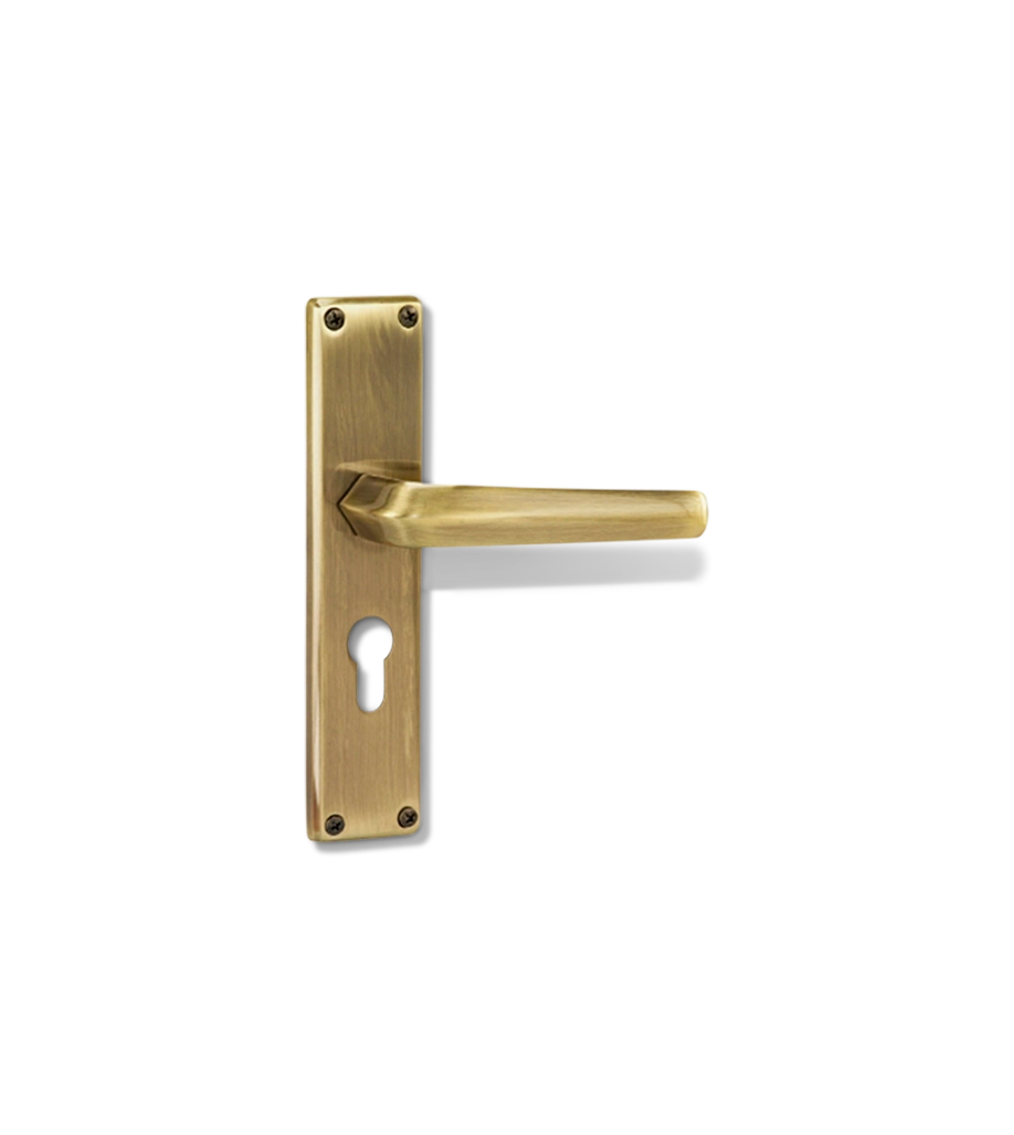 Godrej NEH20 200mm Handle & Lock Combo Antique Brass