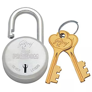 Godrej Freedom Padlock - Matte Steel
