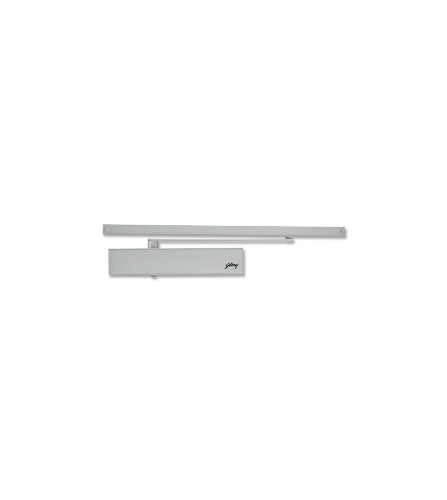 Godrej T610 Concealed Door Closer Surface(CE certified) - 60kg Capacity, Silver Finish