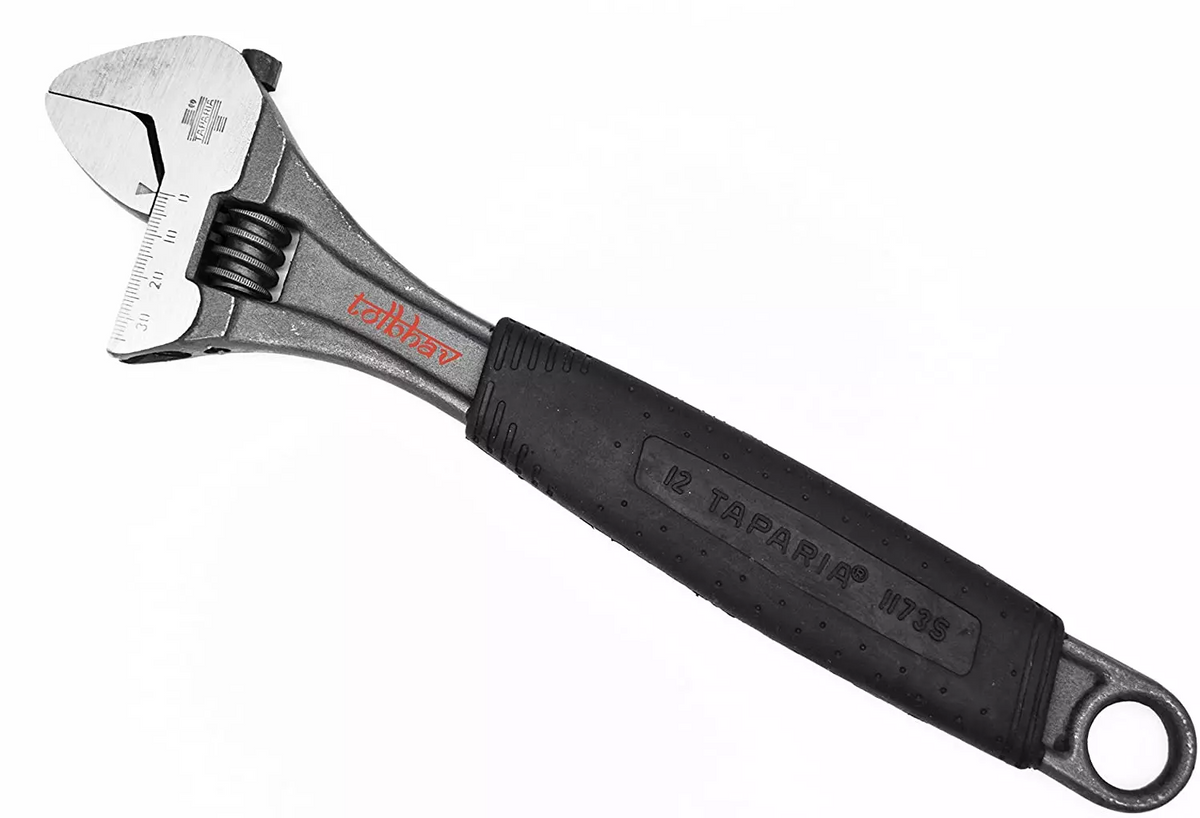 Taparia 1173-S-12 Adjustable Spanner 305mm Soft Grip