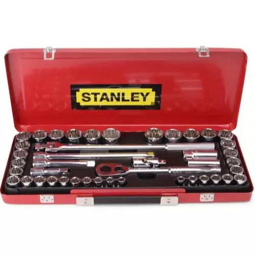 Stanley 43-Pc 1/2" Pear Head Ratchet Set (Metric/Imp)