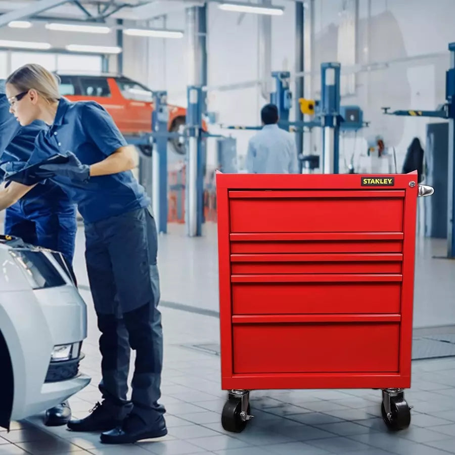 Stanley 5 Drawer Eco Roller Cabinet Grey