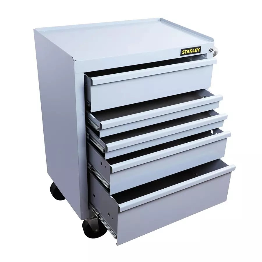 Stanley 5 Drawer Eco Roller Cabinet Grey