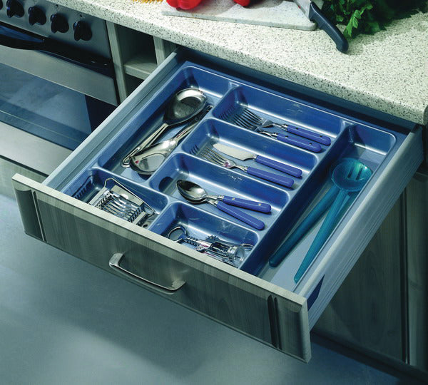 Hafele Ergo Fit Smart Cutlery Tray Silver Grey