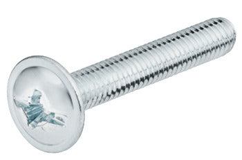 Hafele Flat Head Combination Cross Slot Screw M4x30mm Steel Galvanised