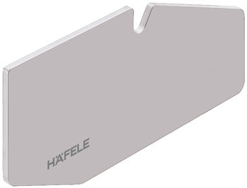 Metal bracket with 'HAFELE' branding on a white background