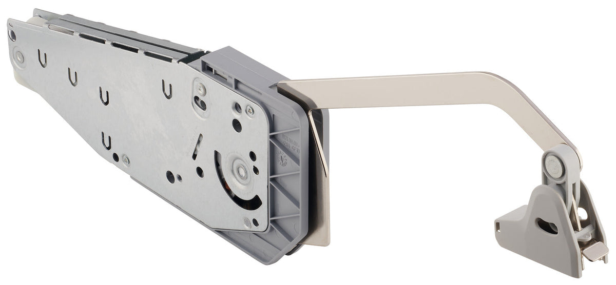Metal bracket or hinge on a white background