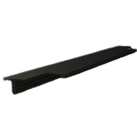 Hafele Plusch Wooden Door Handle Profile Brushed Black
