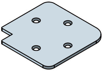 Hafele Profin Rail Door 45° Corner Connector for Thick Profile Steel 4 Per Door