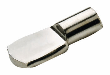 Hafele Shelf Support Drilling Hole 5mm 80Kg Steel Nickel Plated
