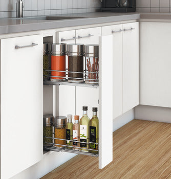 Hafele Towel Pullout 150mm Solid Base Anthracite Basket