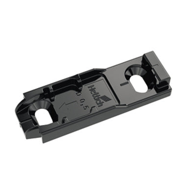 Hettich Obsidian Black Sensys Linear Mounting Plate