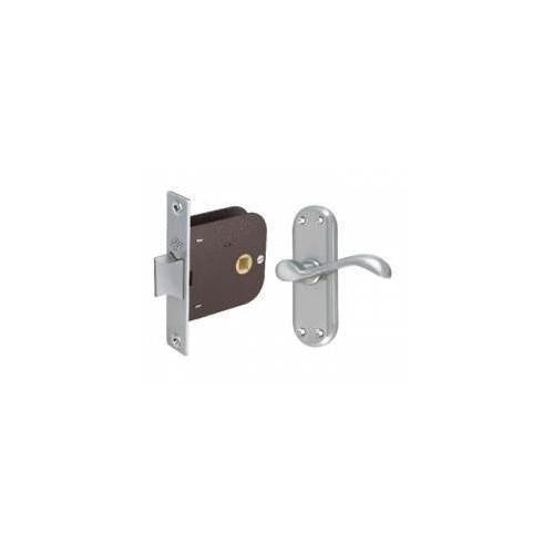Lever Mortise Baby Latch Venus Mini Handle Satin Steel
