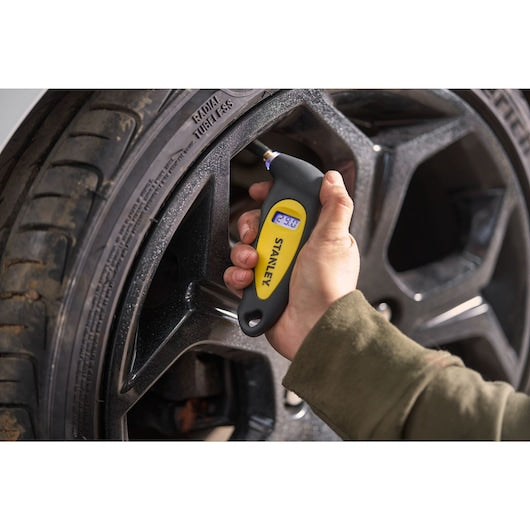 Stanley Digital Tyre Gauge with LED for Cars/Bikes