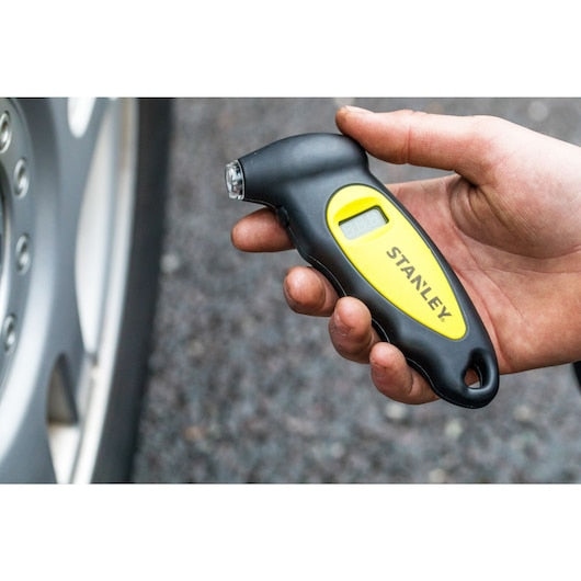 Stanley Digital Tyre Gauge with LED for Cars/Bikes