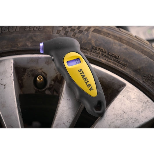Stanley Digital Tyre Gauge with LED for Cars/Bikes
