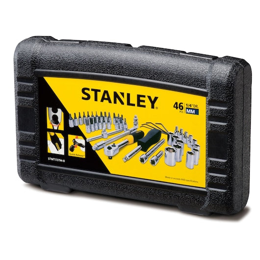 Stanley 46-Pc 1/4" Drive Socket & Bit Set