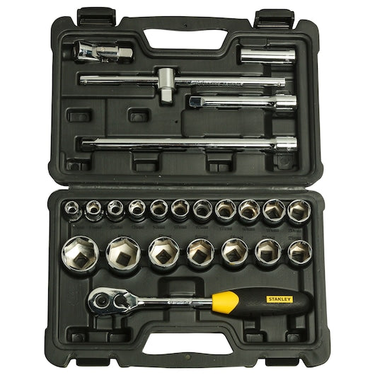 Stanley 20-Pc 1/2" Pear Head Ratchet Set (Metric)