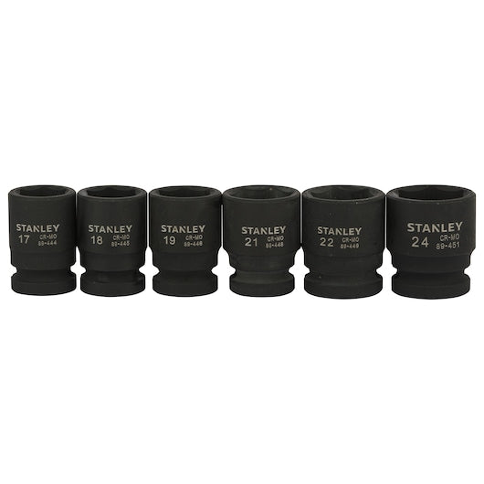 Stanley 13pc 1/2-inch Drive Impact Socket Set