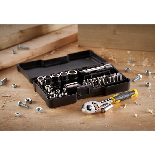 Stanley 37-Pc 1/4" Drive Compact Socket Set