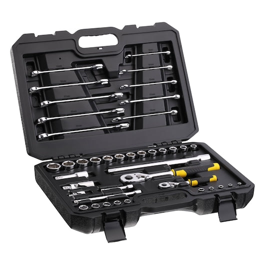 Stanley 20-Pc 1/2" Pear Head Ratchet Set (Metric)