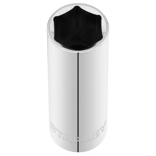 Stanley 6PT Spark Plug Socket 1/2-inch Drive durable 6-point socket designed for removing spark plugs