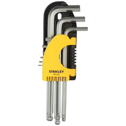 Stanley 9pc Long Spherical Head Hex Key - Tools Warehouse