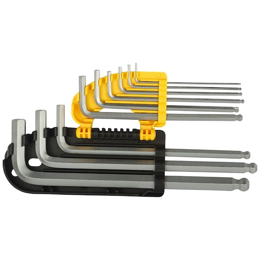 Stanley 9pc Long Spherical Head Hex Key - Tools Warehouse