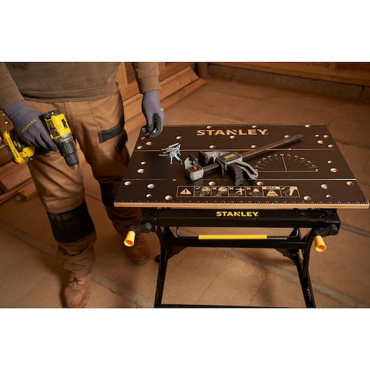 Stanley 2-in-1 Folding Workbench & Vice