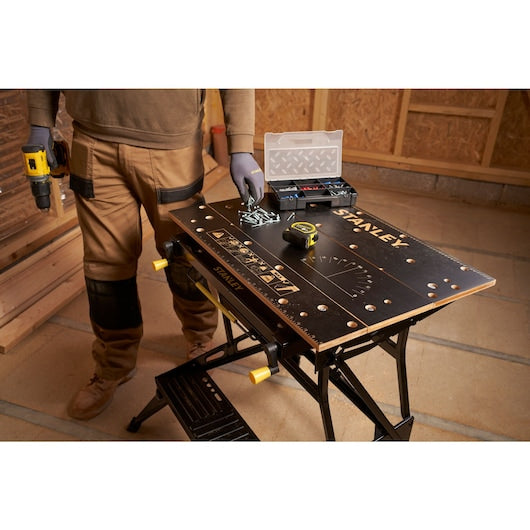 Stanley 2-in-1 Folding Workbench & Vice